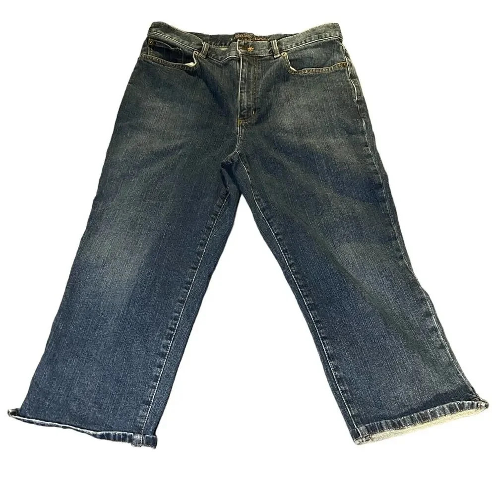 Lauren Jeans Co. Ralph Lauren Vintage Denim Capris 8 Crop 30x21 Casual